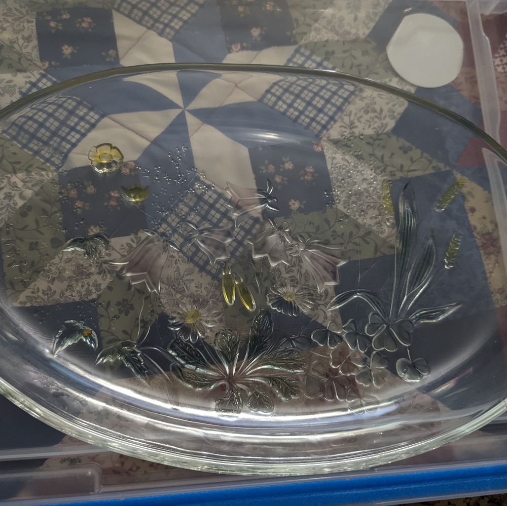 Clear serving platter - Picture 2 of 2
